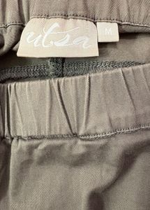 Gray Pull-On Pants