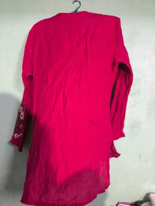 Embroidered Pink Top