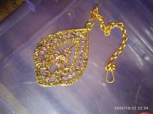 Elegant Gold &amp; Pink Rhinestone Jewelry Set