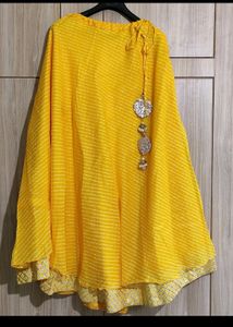 Leheriya Haldi Lehenga - 3pcs