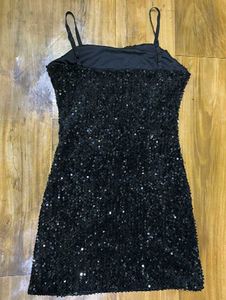 Black Sequence Bodycon Dress