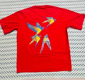 Red BLUORNO Bird T-Shirt