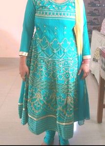 Pink Embroidered Anarkali Dress