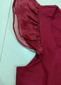 Maroon Coloured Top