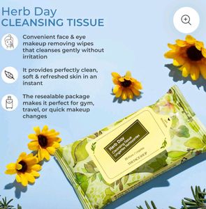 Herb Day Cleansing Tissue Wipes