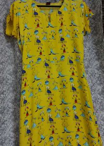 Kurta Cute Cartoon Print, Dailey outfit