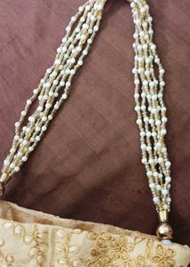 Gold Embroidered Potli Bag