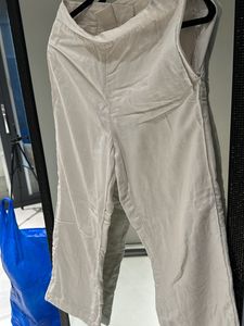White Cotton Linen Pants