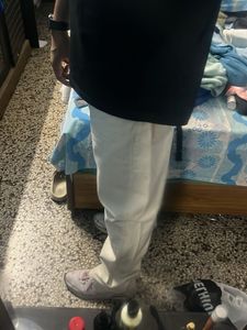white baggy pants