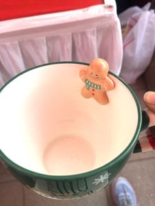 Festive Ginger Bread Xmas Mug - Green