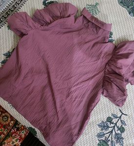 Zara Mauve Top
