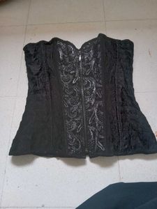 Elegant Black Corset Top