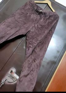 Mauve Color Winter Lower Pyjama For 30 Waist