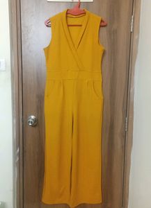 Mustard Yellow Sleeveless Jumpsuit