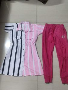 Kids Outfit Set - Dress & Pants