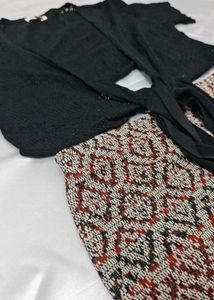 Cardigan and Skirt Set