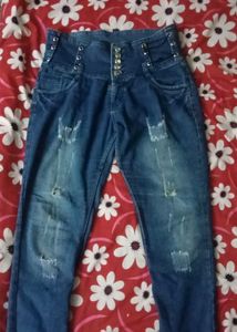 Rough Ripped  Jeans