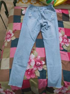 Ripped Light Blue Jeans