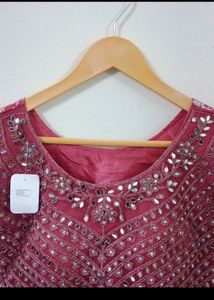 Mauve Sequin Lehenga