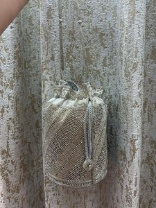 Beaded Drawstring Pouch