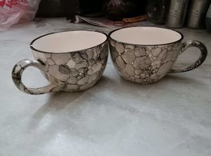 Ceramic Soup Cups &amp; Bowl Set of 2