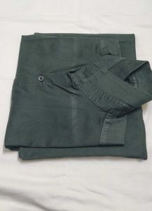 Dark Green Button-Down Shirt
