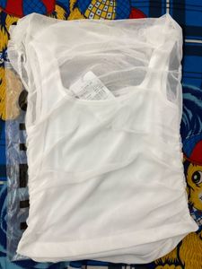 White Sleeveless Top