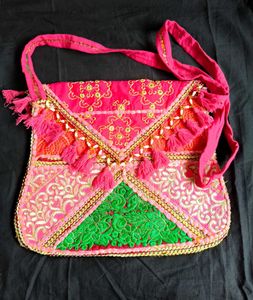 Kutch Style Traditional Embroidered Sling Bag