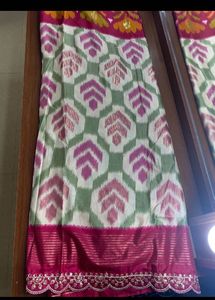 Saree ikat print new one ❤️