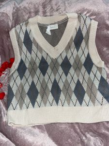 Argyle Knit Vest