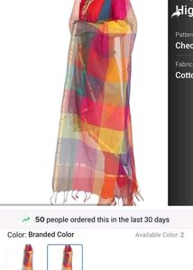 Combo 2 Elegant  Multicolor Chanderi Dupatta