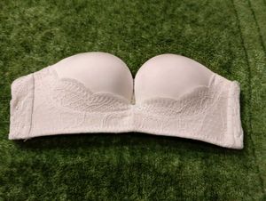 White Strapless Bra