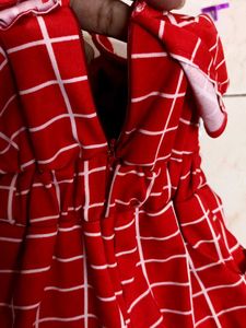Beautiful Red Jumpsuit And Skirt Combo🥰