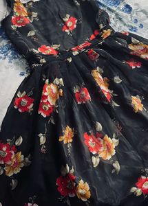 Floral Print Fit & Flare Dress