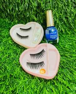 LAKEME Blue Eyeliner With 2 Pair False Eye Lashes