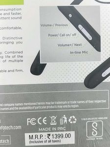 Bluetooth Neckband