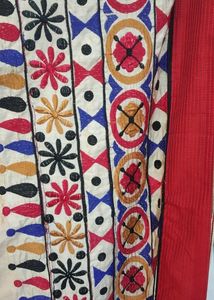 Cotton Silk Saree With Attached Blouse