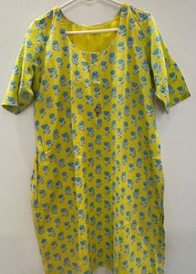 Cotton Kurta Set with Salwar & Dupatta