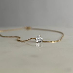 Sweetheart Solitaire Necklace Anti-tarnish💎