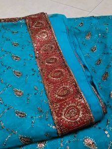 Elegant Blue Saree