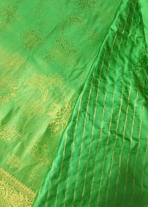 Green &amp; Gold Sari