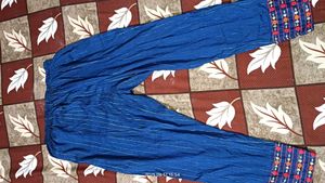 Blue Striped Embroidered Tunic