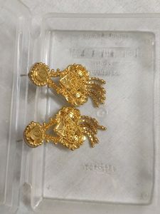 One Gram Gold Polished Earrings