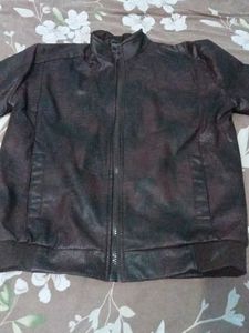 Vintage Style Brown Leather Jacket