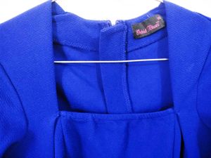 ORCHID BLUES Square-Neck Top with Zip Closure