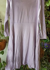 Lilac One Piece Dress In Tshirt Fabric From Brand Bewakoof Available In Size 3XL