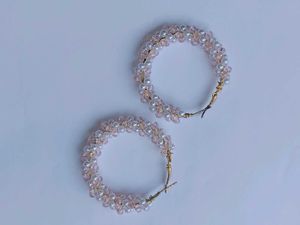 Beaded Hoop Earrings
