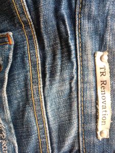 Distressed Blue Boot Cut Women&#39;s Jeans By T.R Jean