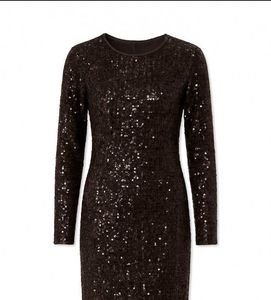 Sequin Long Sleeve Dress