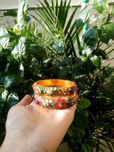 Colorful Floral Bangles